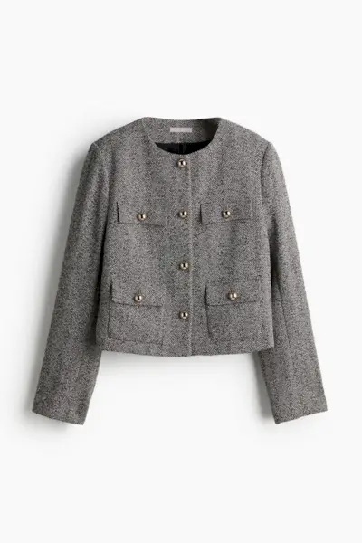 Textured-Weave Jacket
