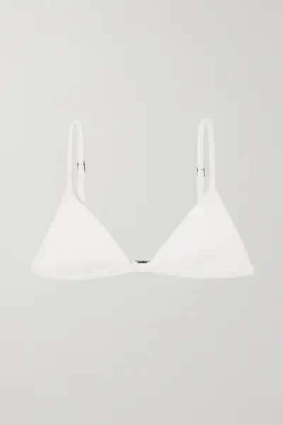 Matteau + + Net Sustain Crinkled Triangle Bikini Top