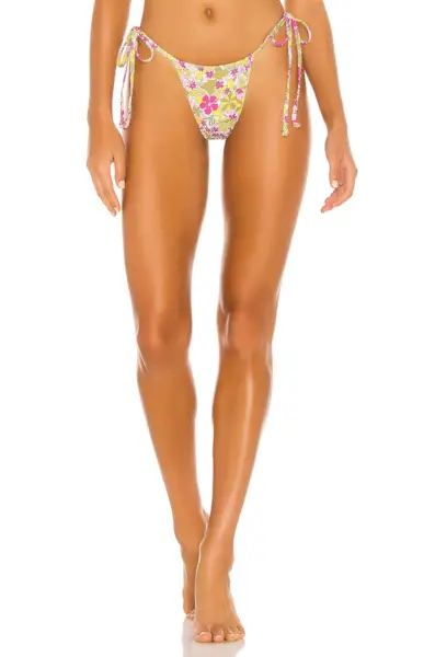 Frankies Bikinis + Tia Bikini Bottom in Mai Tai