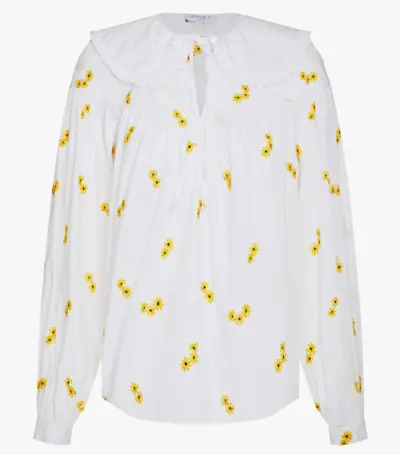Ghost + Daisy Top, White