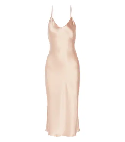 Protagonist + Silk-Satin Midi Dress