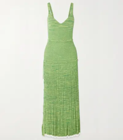 Christopher Esber + Convertible Ribbed-Knit Maxi Dress