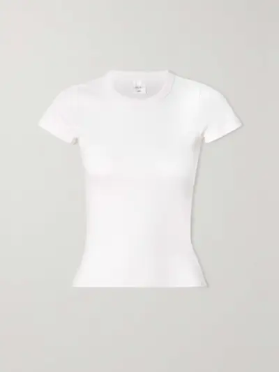 Kelly Ribbed Stretch-Cotton Jersey T-Shirt