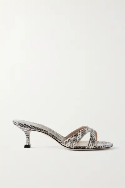 Manolo Blahnik + Callamu 50 Elaphe Mules