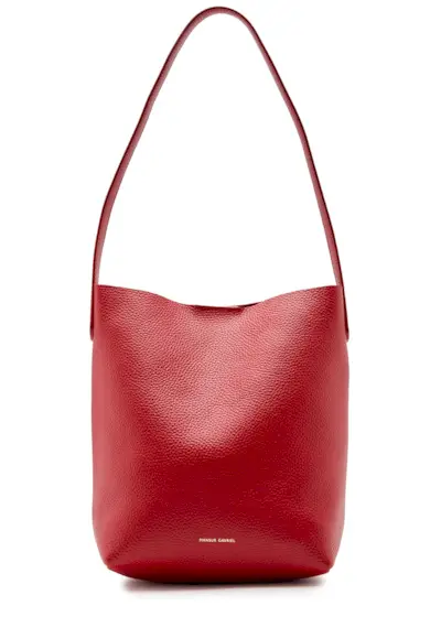 Mini Everyday Cabas Grained-Leather Shoulder Bag