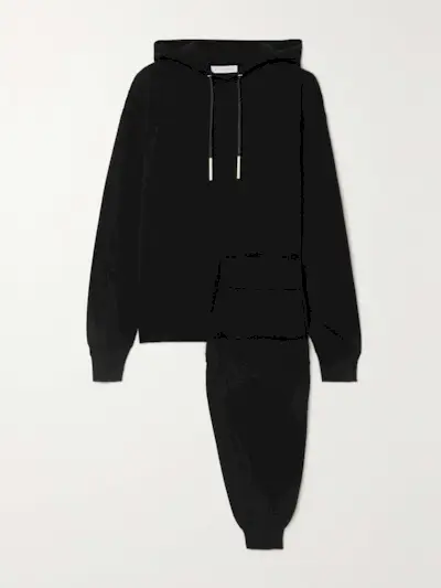 Gia Berlin Silk and Cashmere-Blend Hoodie and Track Pants Set