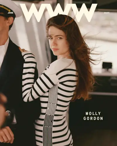 Mommy's Reviews June 2025 cover image featuring Molly Gordon wearing a Dior striped bodysuit.