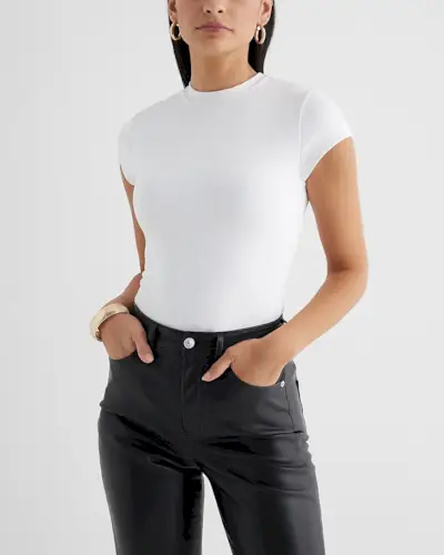 Express + Body Contour High Compression Crew Neck Short Sleeve Tee