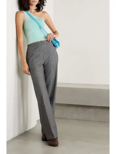 Cropped One-Shoulder Stretch-Knit Top