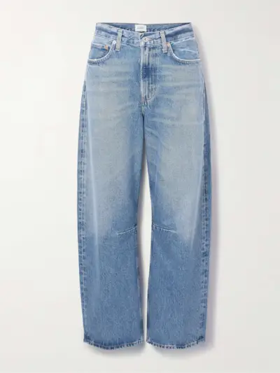 Miro Mid-Rise Barrel-Leg Recycled Jeans