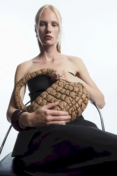 Quilted Mini Bag - Leather