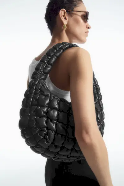 Quilted Mini Bag - Leather