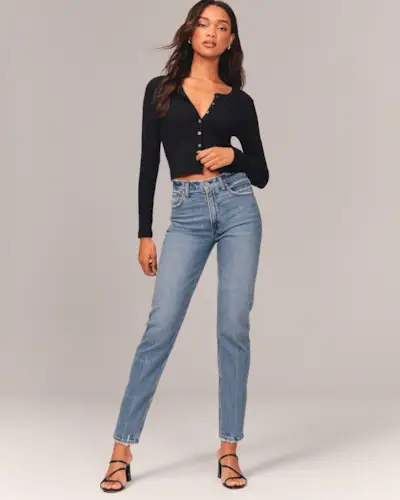 Abercrombie & Fitch + High Rise Mom Jean