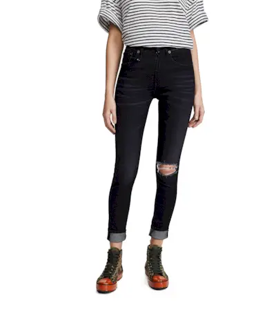 R13 + High Rise Skinny Jeans