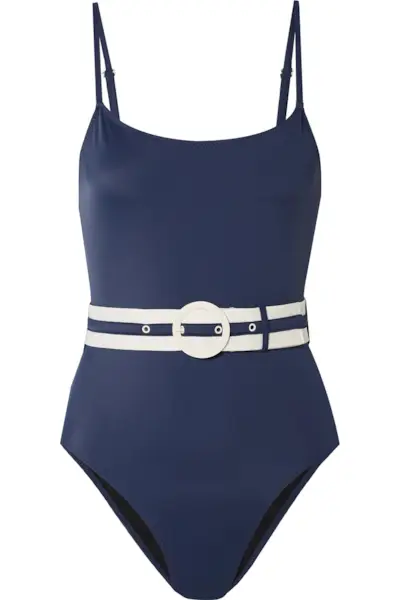 Solid & Striped + The Nina Belted Swimsuit