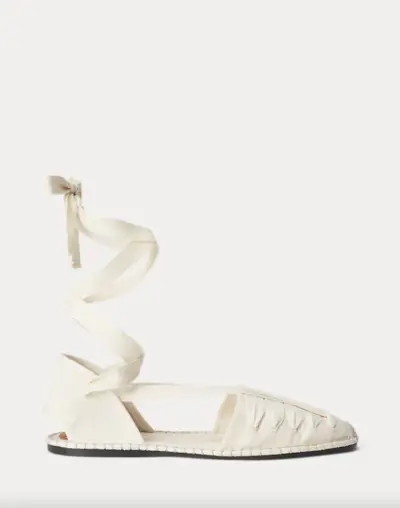 Ralph Lauren Canvas Lace-Up Espadrille
