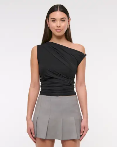 Abercrombie Black Twist Top