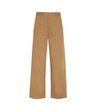 Bassike + Cropped Cotton-Blend Wide-Leg Pants