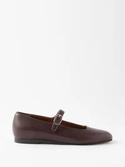 Le Monde Beryl + Leather Mary Jane Ballet Flats