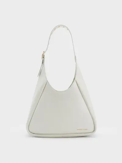 Charles & Keith + White Buzz Large Hobo Bag
