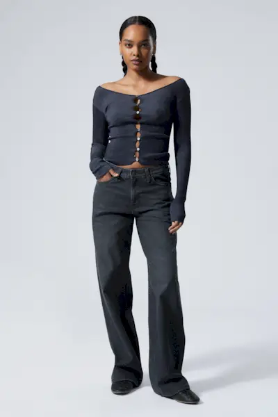 Ample Low Rise Loose Wide Leg Jeans