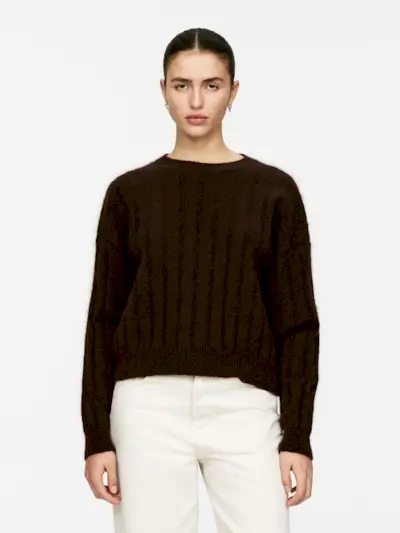 Mohair Wool-Blend Jumper
