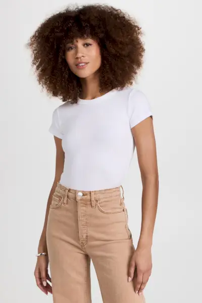 Leset Kelly Rib Tee Kelly Rib Tee