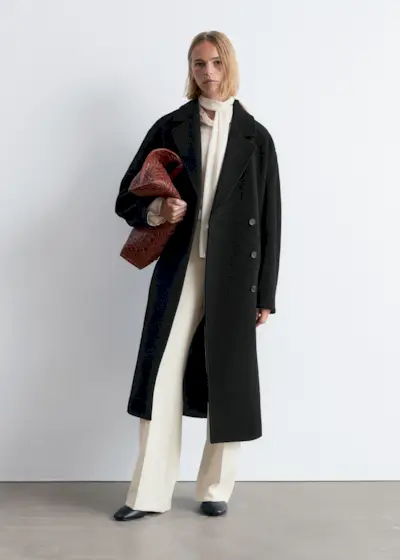Voluminous Belted Wool Coat