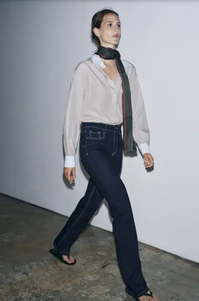 + Net Sustain '90s Pinch Waist High-Rise Straight-Leg Organic Jeans