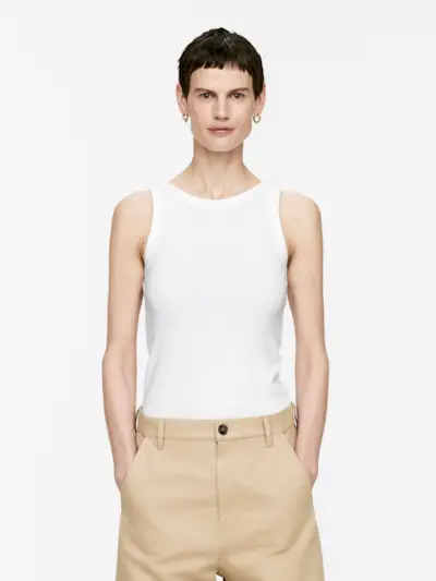 Rib Tank Top – White – Women – Arket Gb