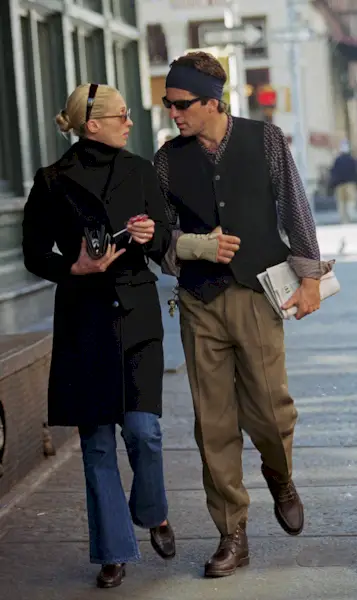 An image of Carolyn Bessette-Kennedy in Tribeca on October 18, 1997.
