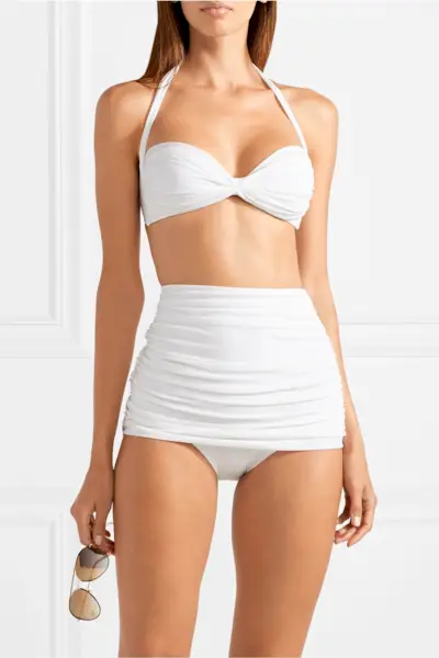 Norma Kamali + Bill Ruched Bikini Briefs