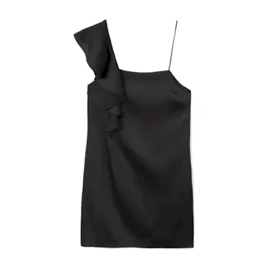 Mango + Asymmetrical Satin Dress