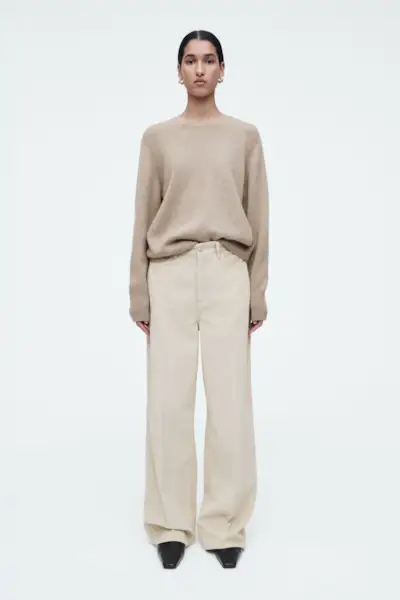 Tide Corduroy Wide-Leg Jeans