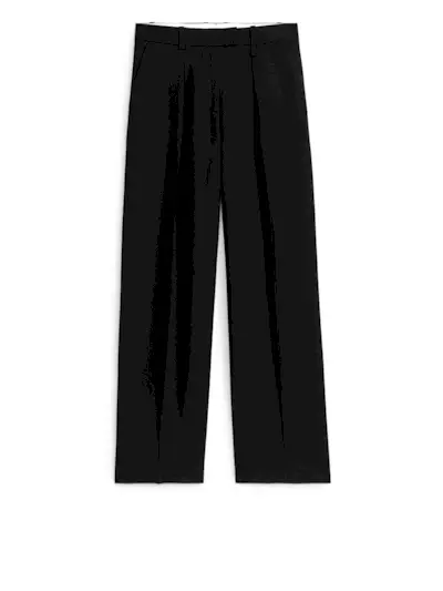 Arket + Wool Blend Twill Trousers