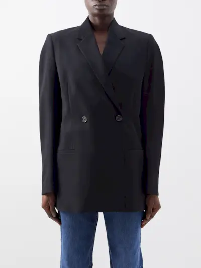 Totême + Double-Breasted Wool Jacket