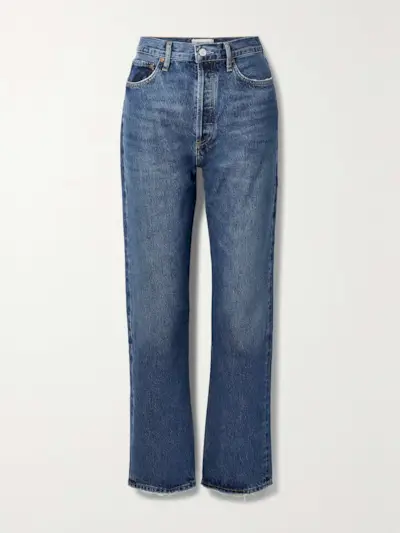 + Net Sustain '90s Pinch Waist High-Rise Straight-Leg Organic Jeans