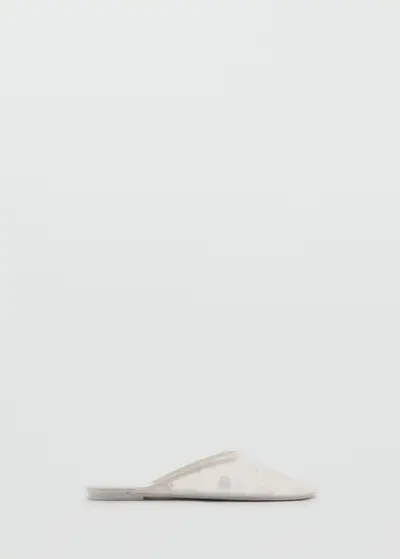 MANGO, Embroidered Mesh Shoes