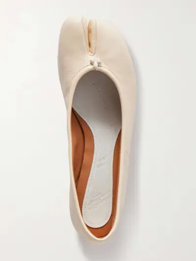 Tabi Split-Toe Leather Ballet Flats