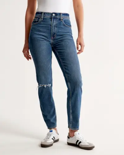 Abercrombie & Fitch + High Rise Mom Jean