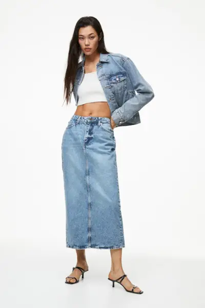H&M + Denim Skirt