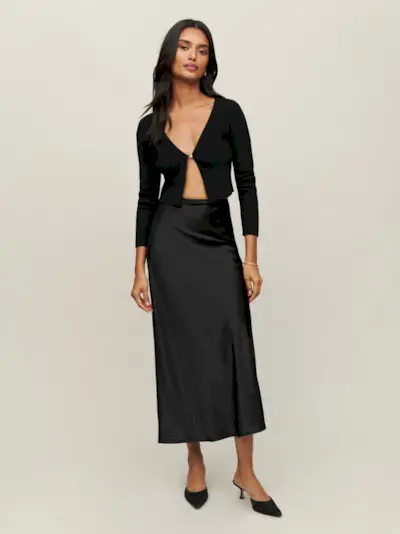 The Reformation + Layla Silk Skirt