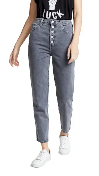 J Brand + Heather Button Fly Jeans