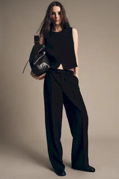 Zw Collection Double-Breasted Button Vest