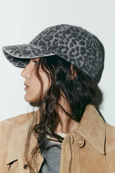 Animal Print Twill Cap