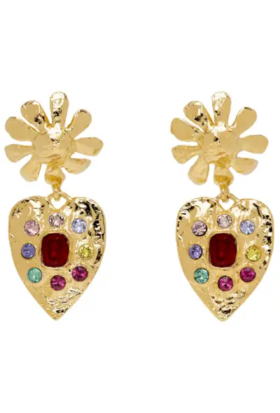 Gold Tropicana Earrings