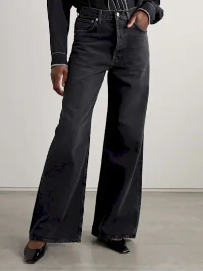Dame High-Rise Wide-Leg Organic Jeans
