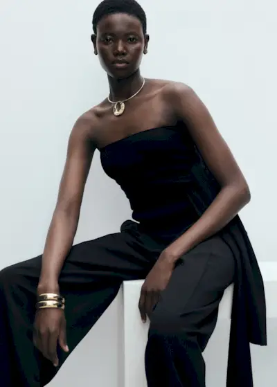 Straight-Fit Lyocell Pants With Pleats