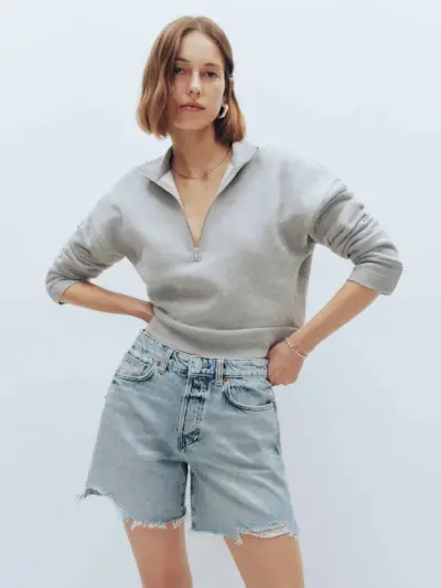 Raye Mid Rise 6 Relaxed Jean Shorts