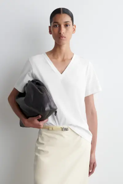 V-Neck Cotton T-Shirt